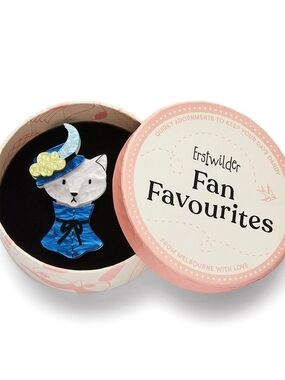 Cat in a Hat Brooch Erstwilder Fan Favourites